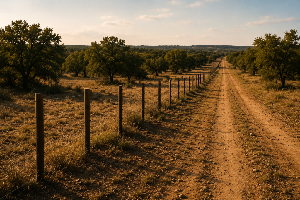 fence line construction and clearing